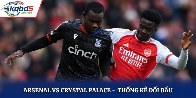 Thống kê lịch sử đối đầu trên sân cỏ của Arsenal và Crystal Palace